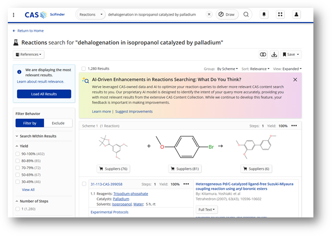 Molecular Structure Example - CAS SciFinder 