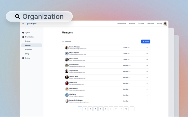 Scinapse Organization Feature Preview